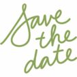 Save the date_ green